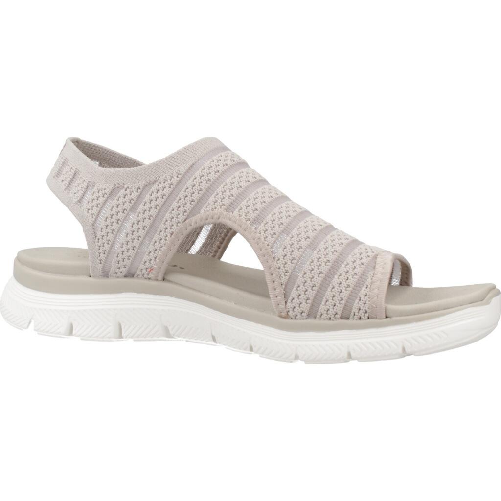 Sandales Plates Femme Skechers  Gris 5/5