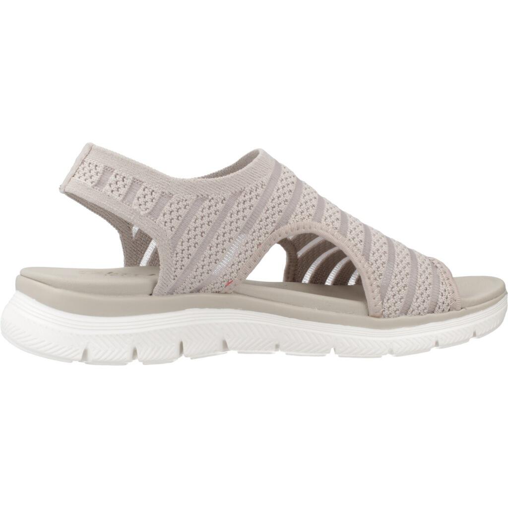 Sandales Plates Femme Skechers  Gris 4/5