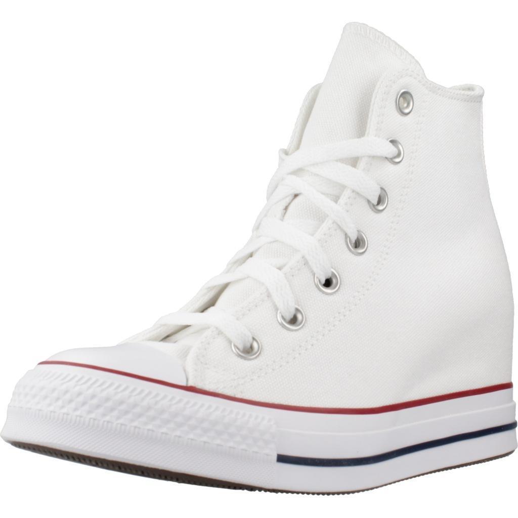 Ténis converse modelo chuck taylor all star wedge platform cor branco