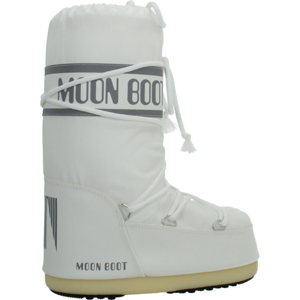 Bottes Moon Boot Modèle Mb Icon Nylon Couleur Blanc 4/5