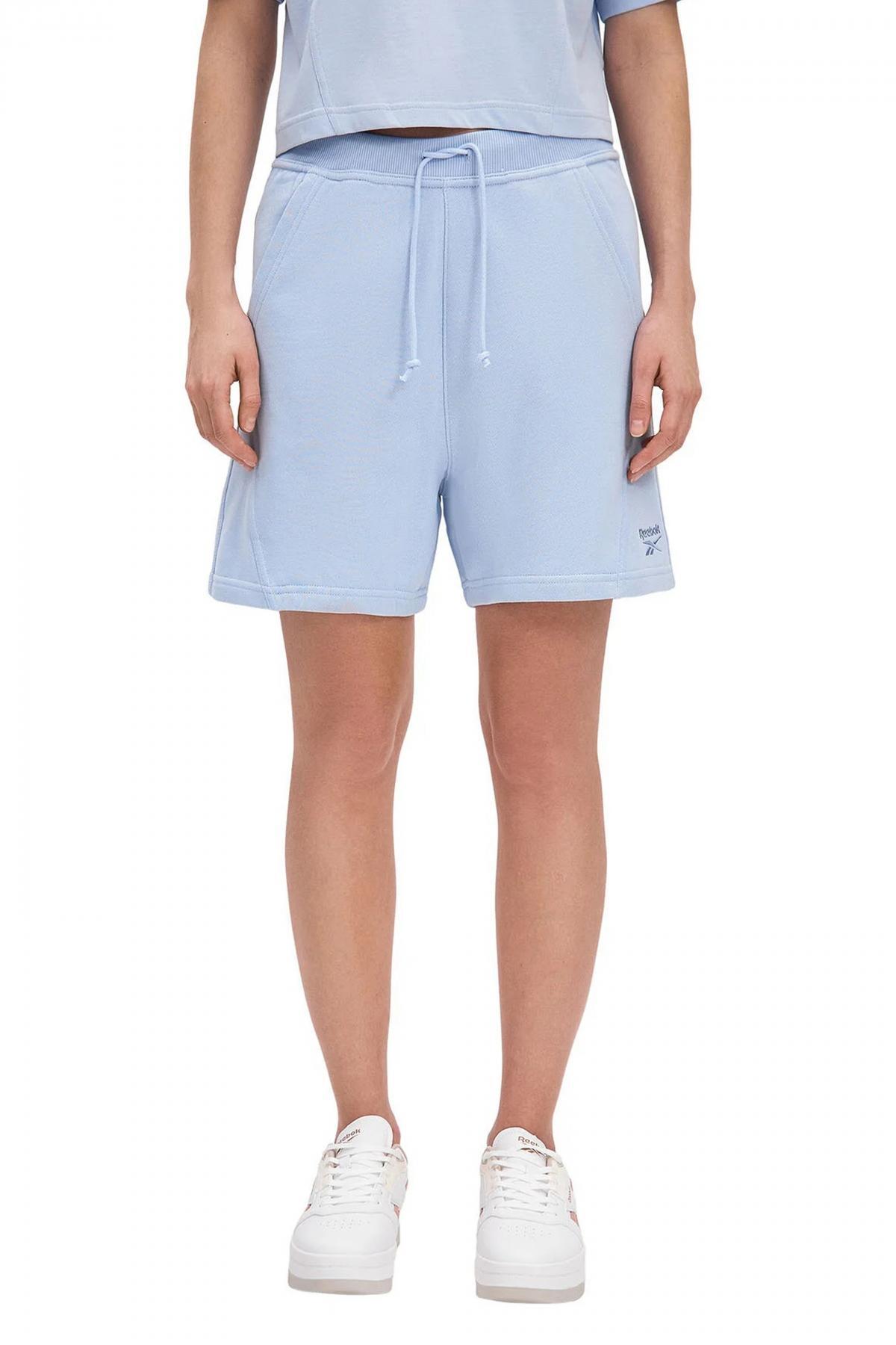 Pantalons Reebok Modèle Icon Elements Ft Short Couleur Bleu 5/5