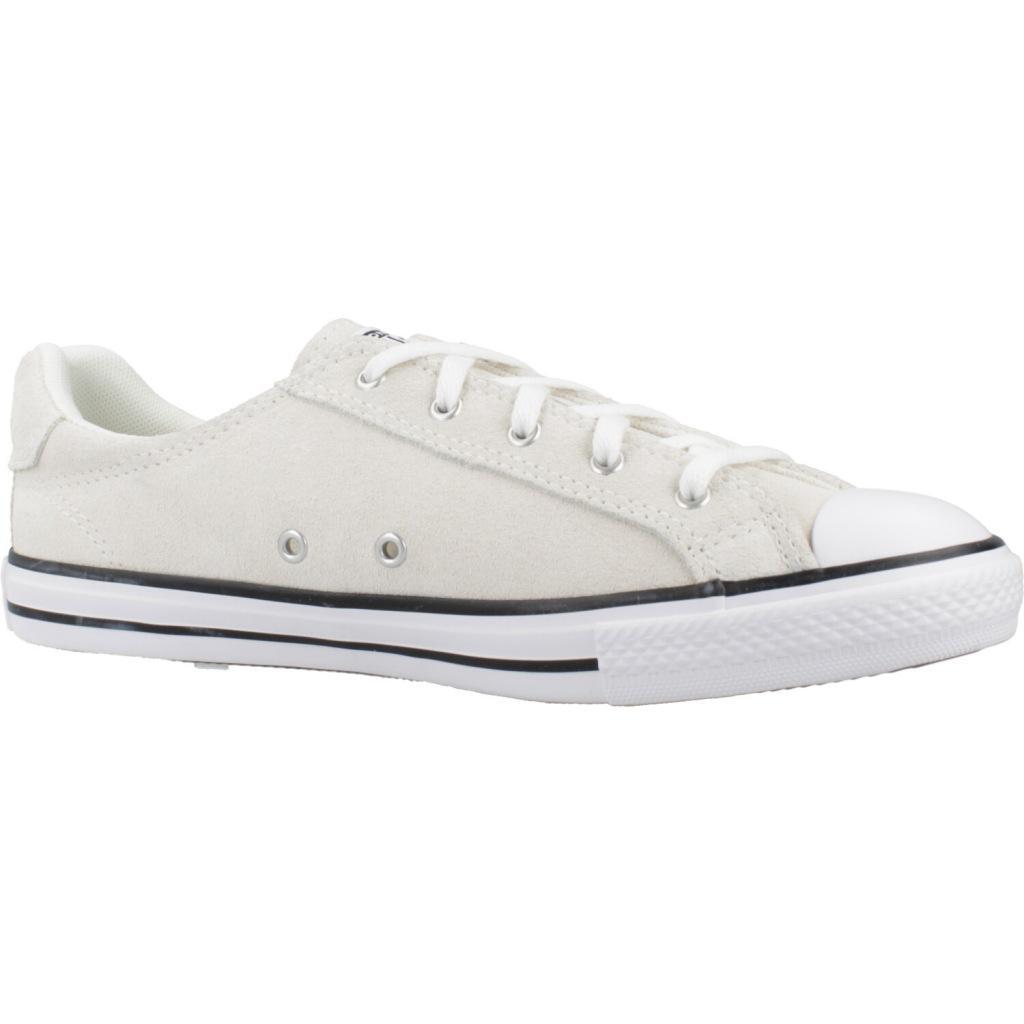 Baskets Converse Modèle Chuck Taylor All Star Dainty Lucky Ox Couleur Beige 5/5