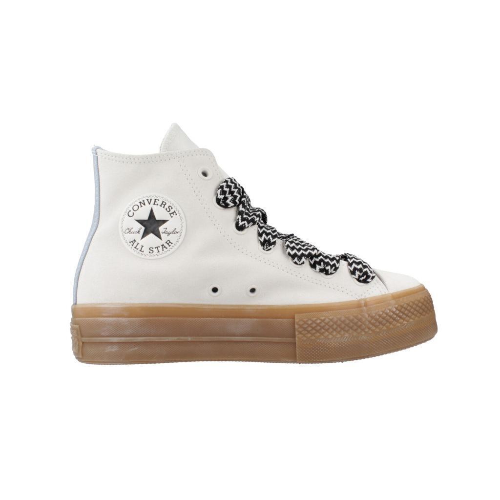 Baskets Converse Modèle Chuck Taylor All Star Lift Couleur Blanc 4/5
