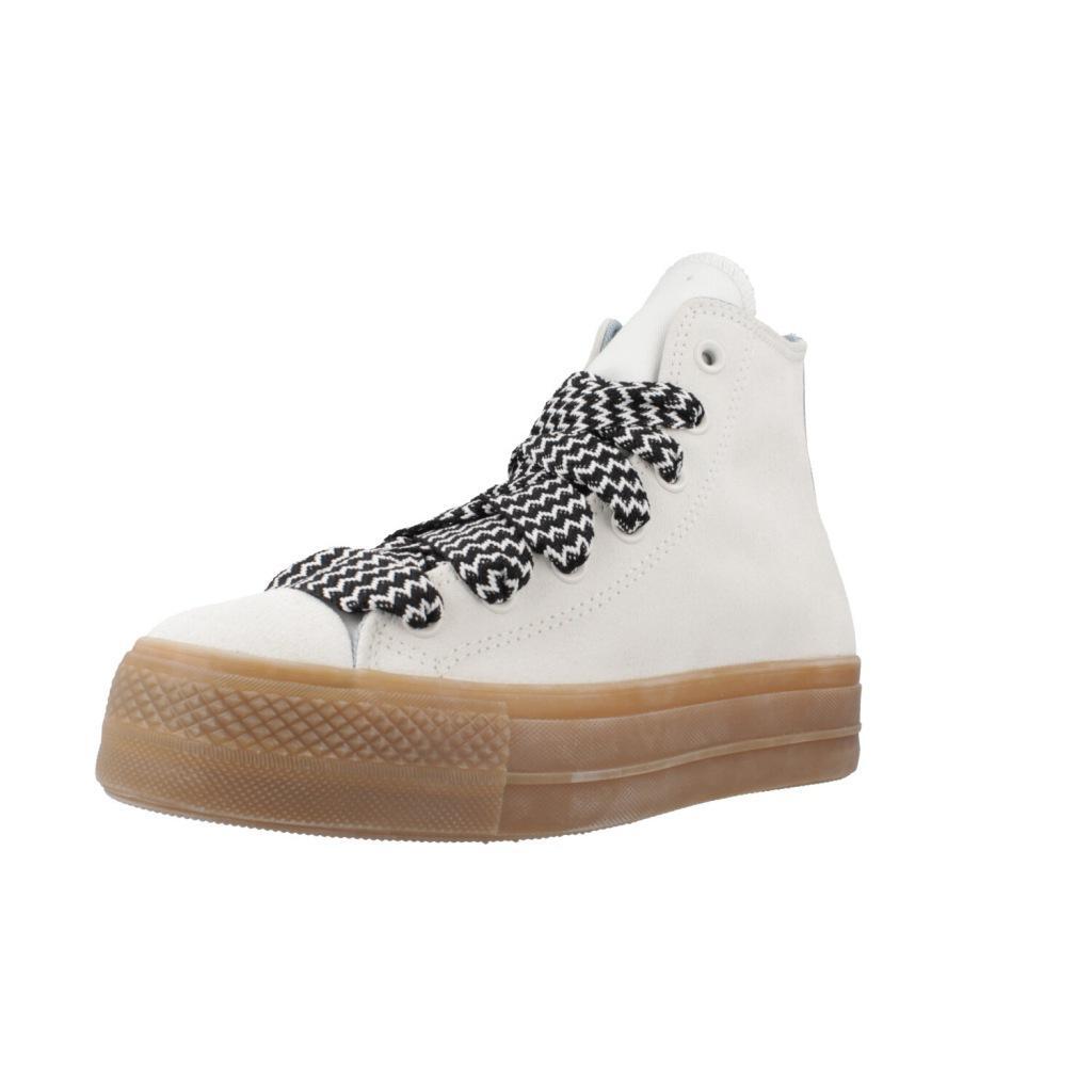 Baskets Converse Modèle Chuck Taylor All Star Lift Couleur Blanc 1/5