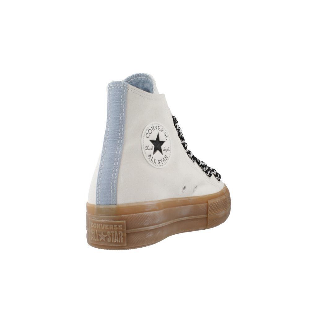 Baskets Converse Modèle Chuck Taylor All Star Lift Couleur Blanc 3/5