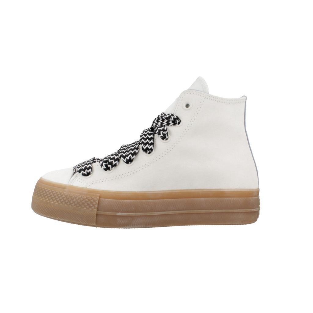 Baskets Converse Modèle Chuck Taylor All Star Lift Couleur Blanc 2/5