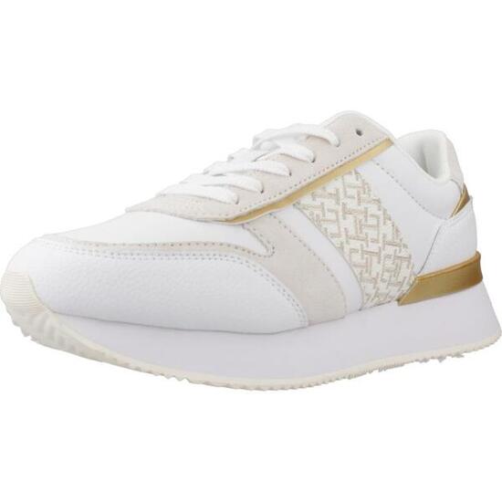 Scarpe Da Ginnastica Tommy Hilfiger Modello Lux Monogram Runner Colore Bianco