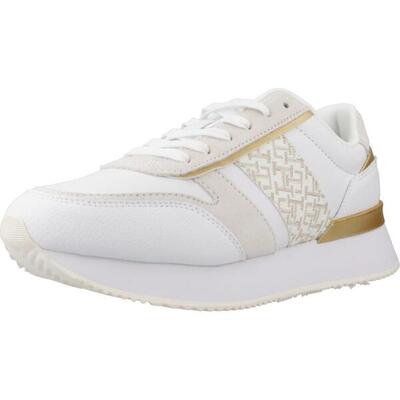 Scarpe Da Ginnastica Tommy Hilfiger Modello Lux Monogram Runner Colore Bianco