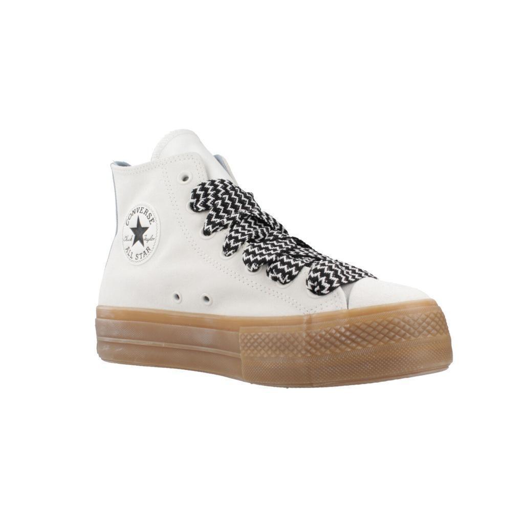 Baskets Converse Modèle Chuck Taylor All Star Lift Couleur Blanc 5/5