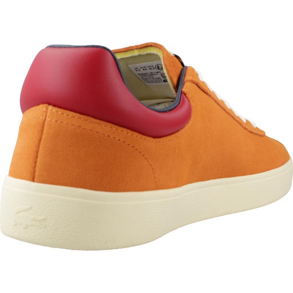 Baskets Lacoste Modèle Baseshot Couleur Orange 3/5
