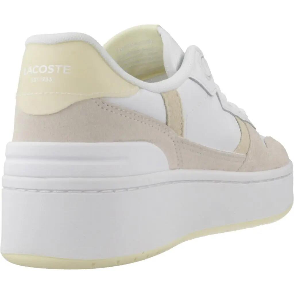 Zapatillas mujer Lacoste T-clip Platform Blanco 3/5