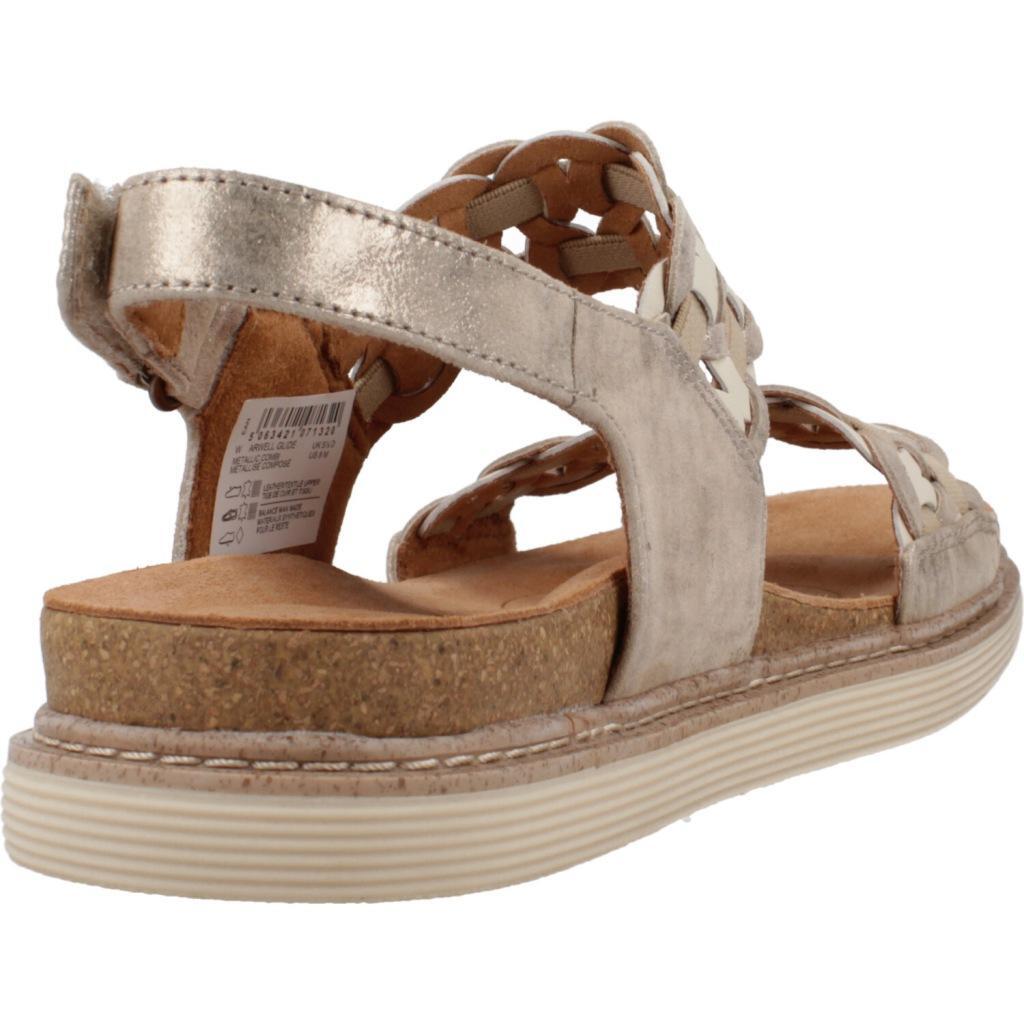 Sandales Clarks Modèle Arwell Glide Couleur Gris 3/5
