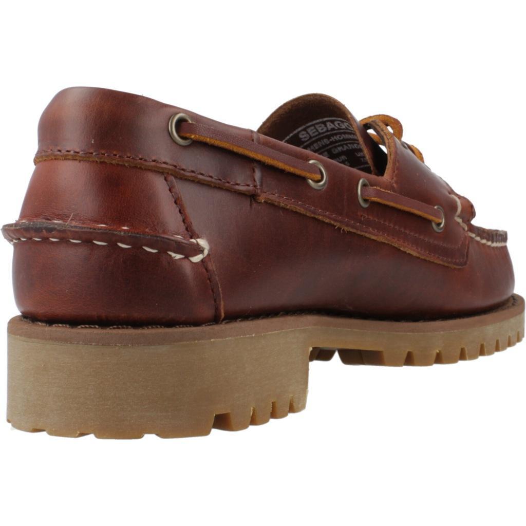 Scarpe Da Ginnastica Sebago Modello Ranger Waxy Colore Marrone 3/5
