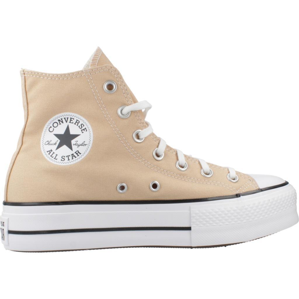 Baskets Converse Modèle Chuck Taylor All Star Lift Hi Couleur Orange 4/5