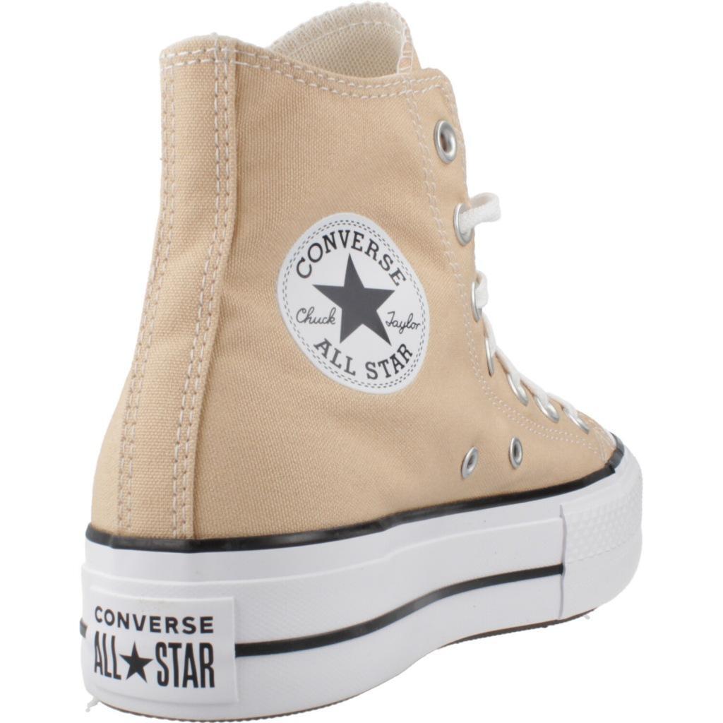 Baskets Converse Modèle Chuck Taylor All Star Lift Hi Couleur Orange 3/5
