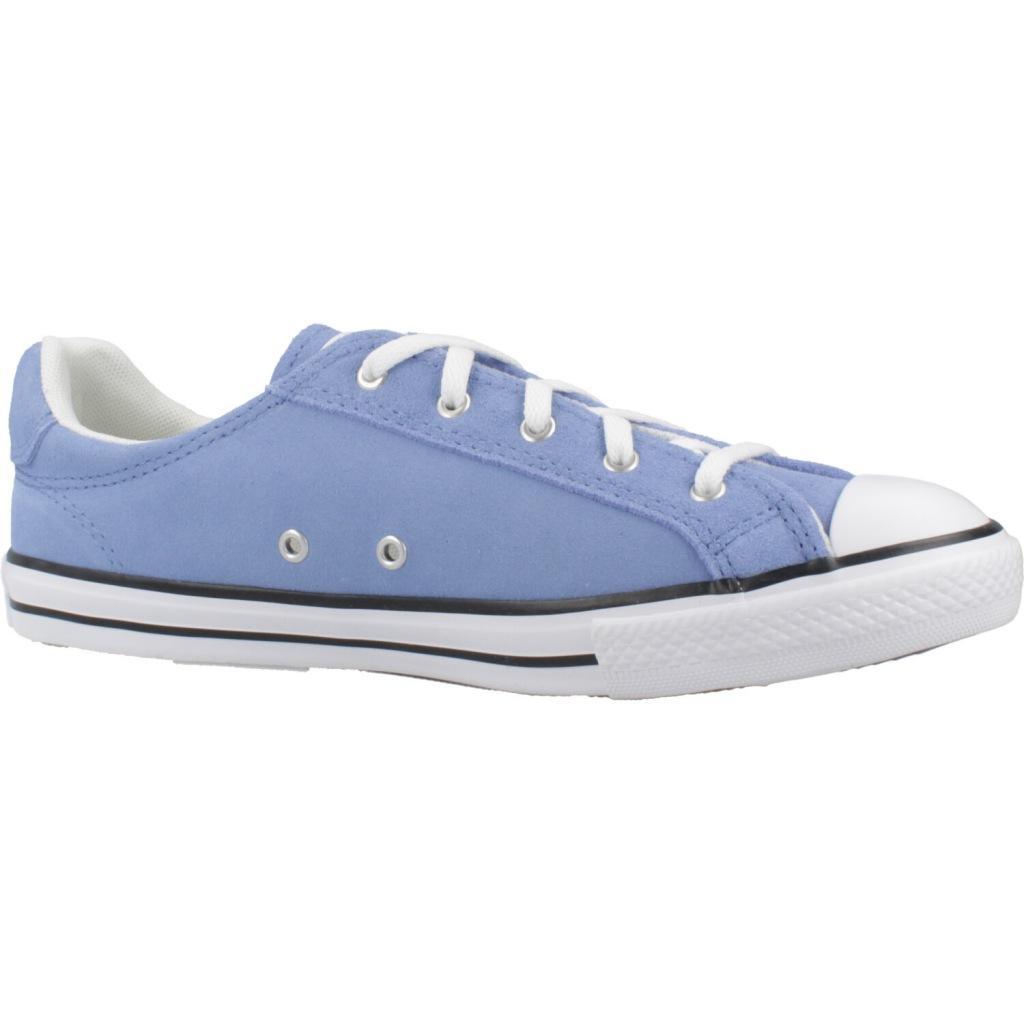 Baskets Converse Modèle Chuck Taylor All Star Dainty Lucky Ox Couleur Bleu 5/5