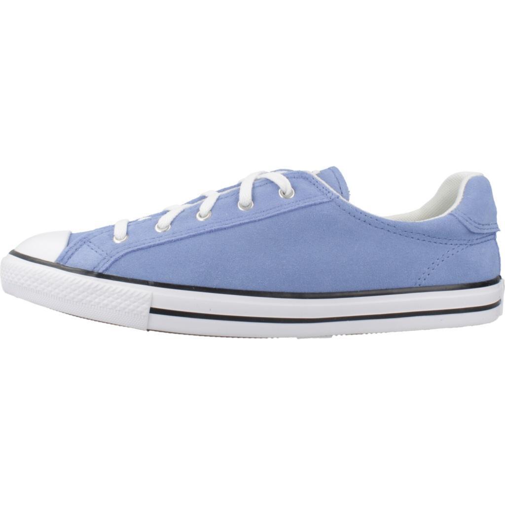 Baskets Converse Modèle Chuck Taylor All Star Dainty Lucky Ox Couleur Bleu 2/5
