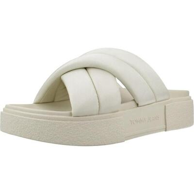 Sandalen tommy jeans model flatform sandal kleur wit
