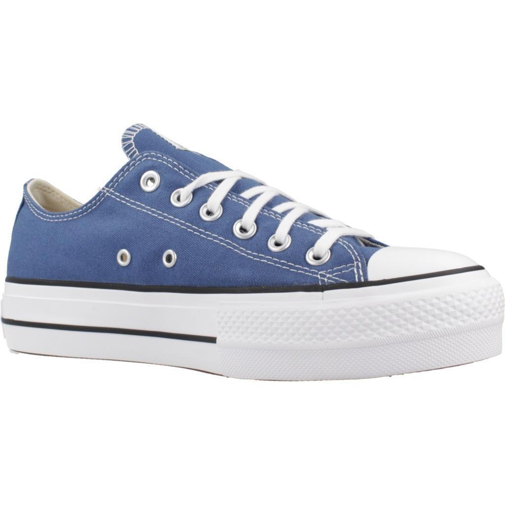 Baskets Converse Modèle Chuck Taylor All Star Lift Ox Couleur Bleu 5/5
