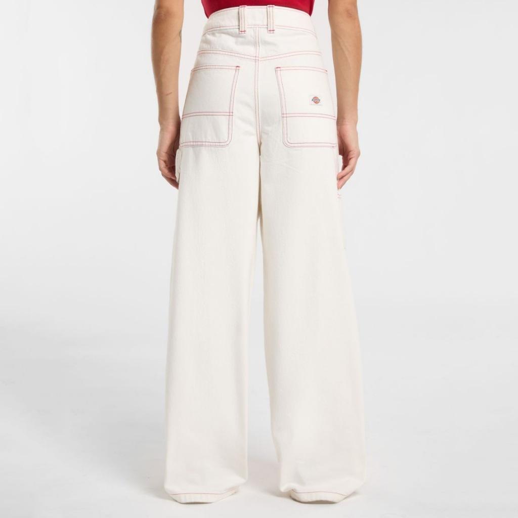Broek Dickies Model Denim Carpenter Pant Kleur Wit 2/5