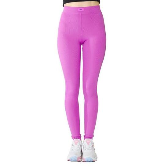 Pantalons Reebok Modèle Rib Stirrup Tight Couleur Rose