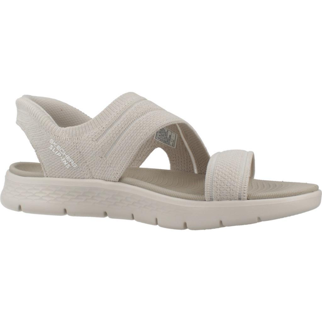 Sandales Skechers Modèle Slip-ins  Go Walk Flex Couleur Beige 5/5