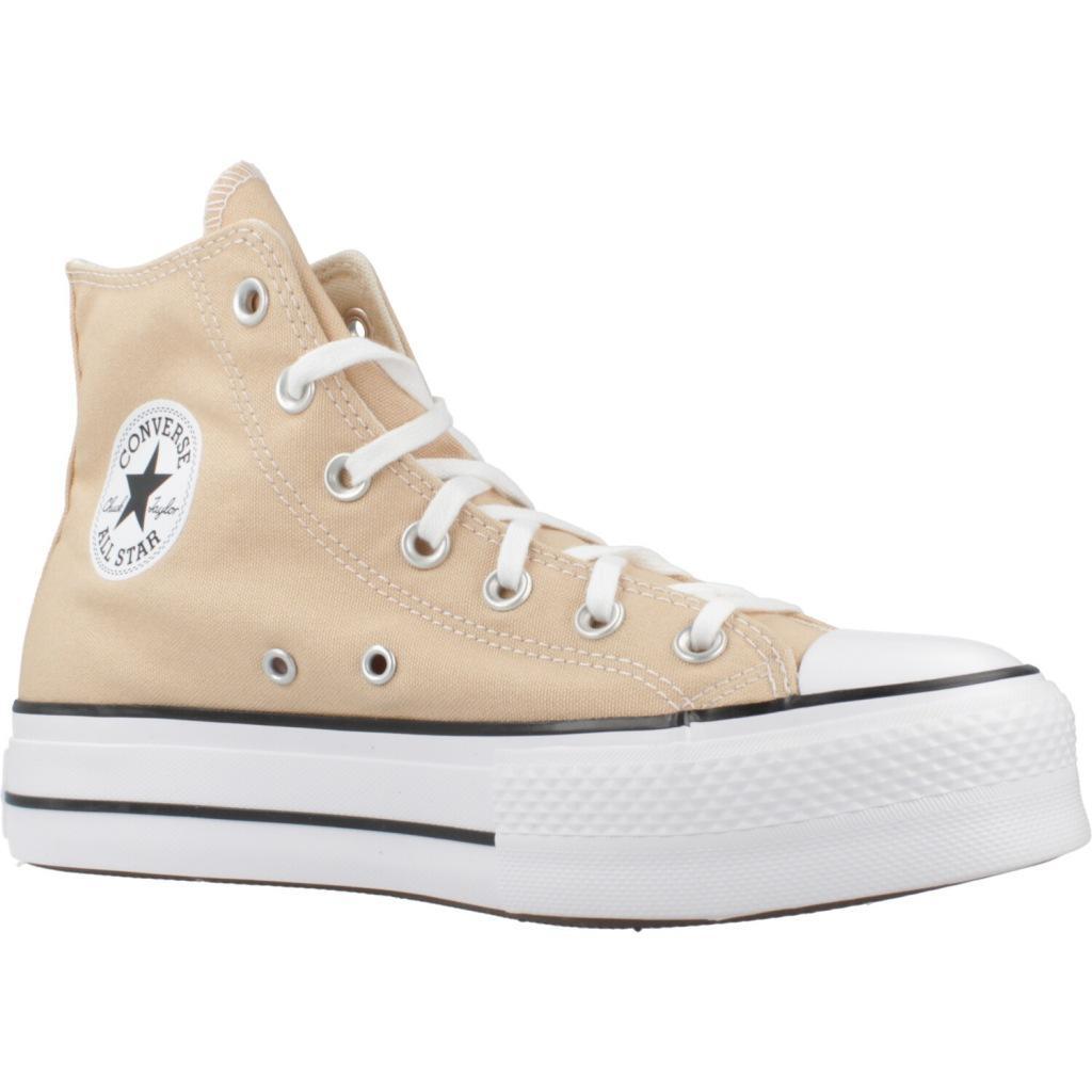 Baskets Converse Modèle Chuck Taylor All Star Lift Hi Couleur Orange 5/5