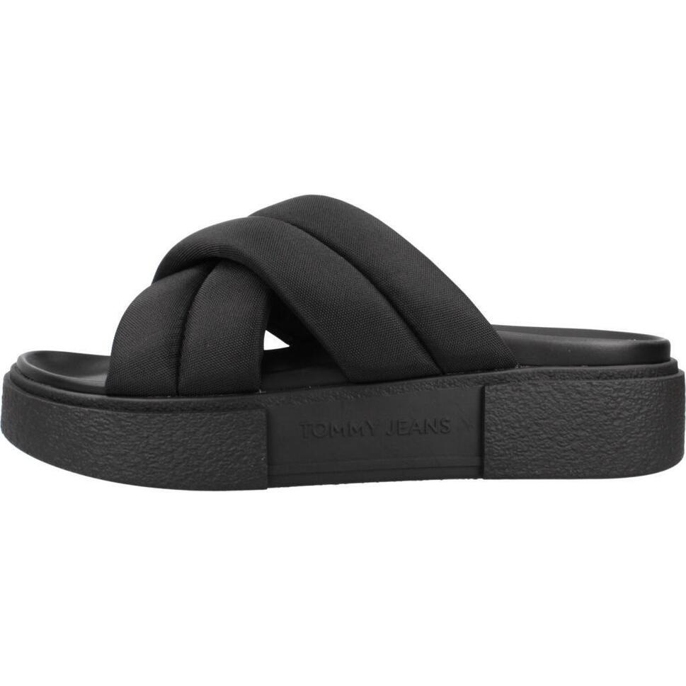 Sandały TOMMY JEANS FLATFORM SANDAL Czarny