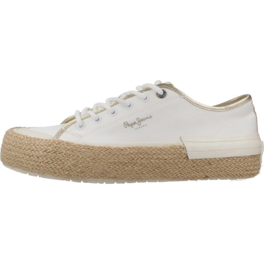 Baskets Pepe Jeans Modèle Samoi Mix Couleur Blanc 2/5