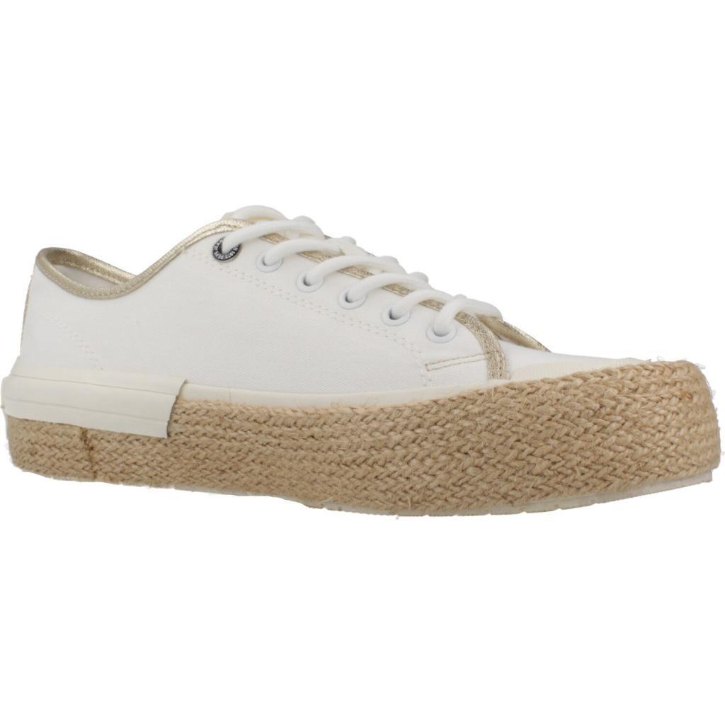 Baskets Pepe Jeans Modèle Samoi Mix Couleur Blanc 5/5