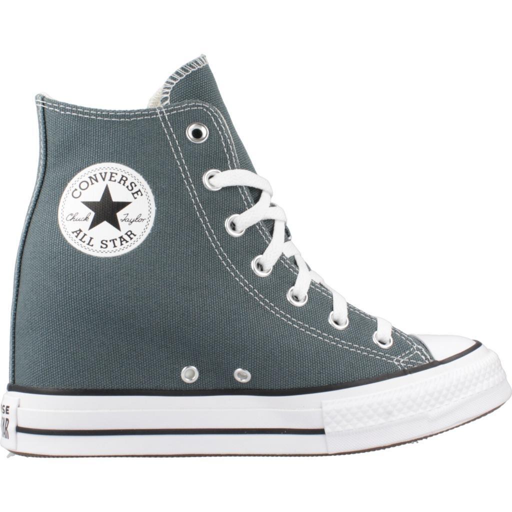 Scarpe Da Ginnastica Converse Modello Chuck Taylor All Star Wedge Colore Grigio 4/5