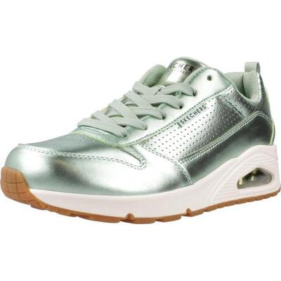 Sneakers skechers uno - metallixs, groen, dames