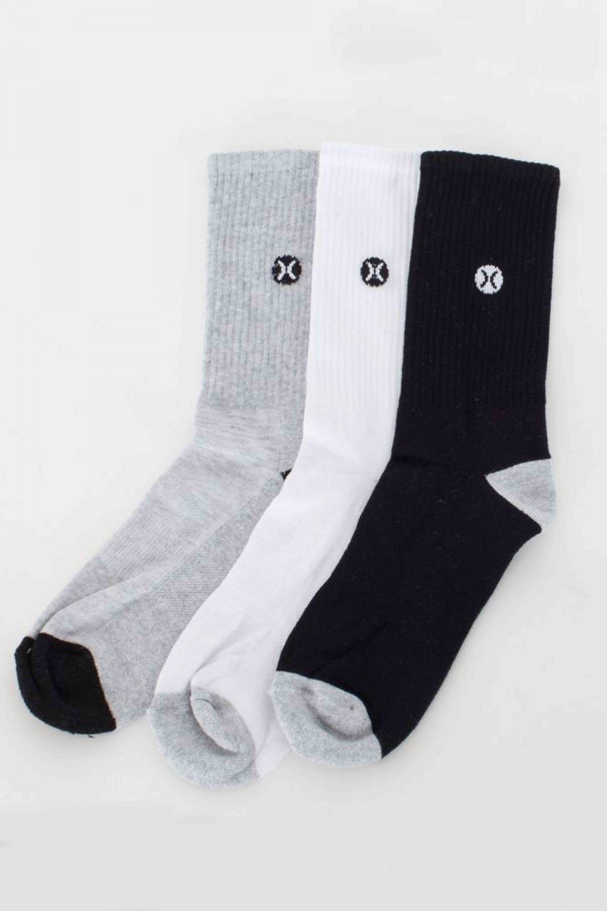 Socken Hurley Modell 3 Pack Mens Icon 1/2 Terry Farbe Mehrfarbig 5/5