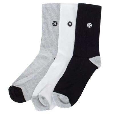Sokken hurley model 3 pack mens icon 1/2 terry kleur veelkleurig