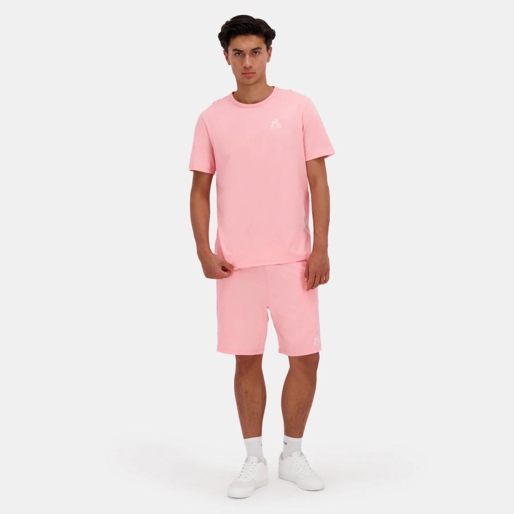 Calças Le Coq Sportif Modelo Corto Bas Cor Rosa 4/7