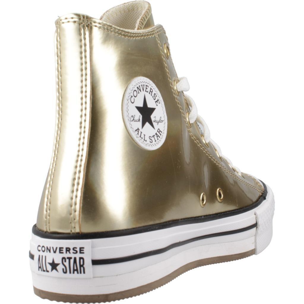Baskets Converse Modèle Chuck Taylor All Star Eva Lift Platform Metallis Couleur 3/5