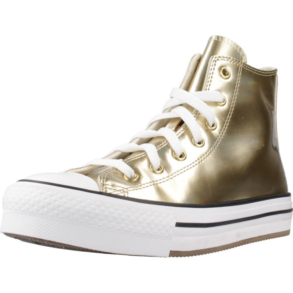 CONVERSE Ténis Converse Modelo Chuck Taylor All Star Eva Lift Platform Metallis Cor Ouro