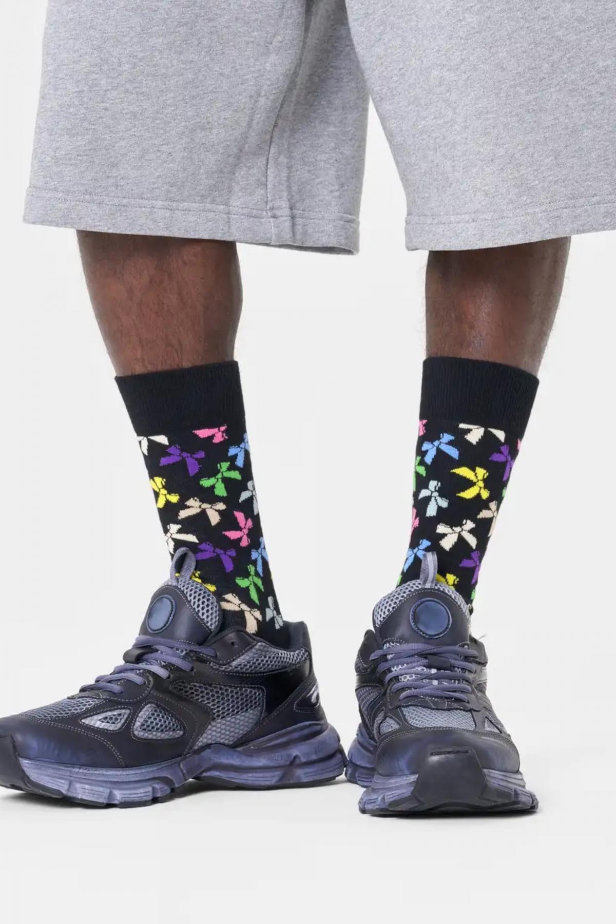 Meias Happy Socks Modelo Bow Sock Cor Preto 4/4