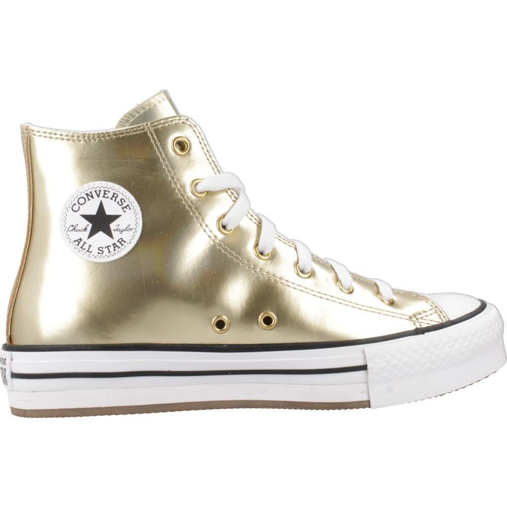 Baskets Converse Modèle Chuck Taylor All Star Eva Lift Platform Metallis Couleur 4/5