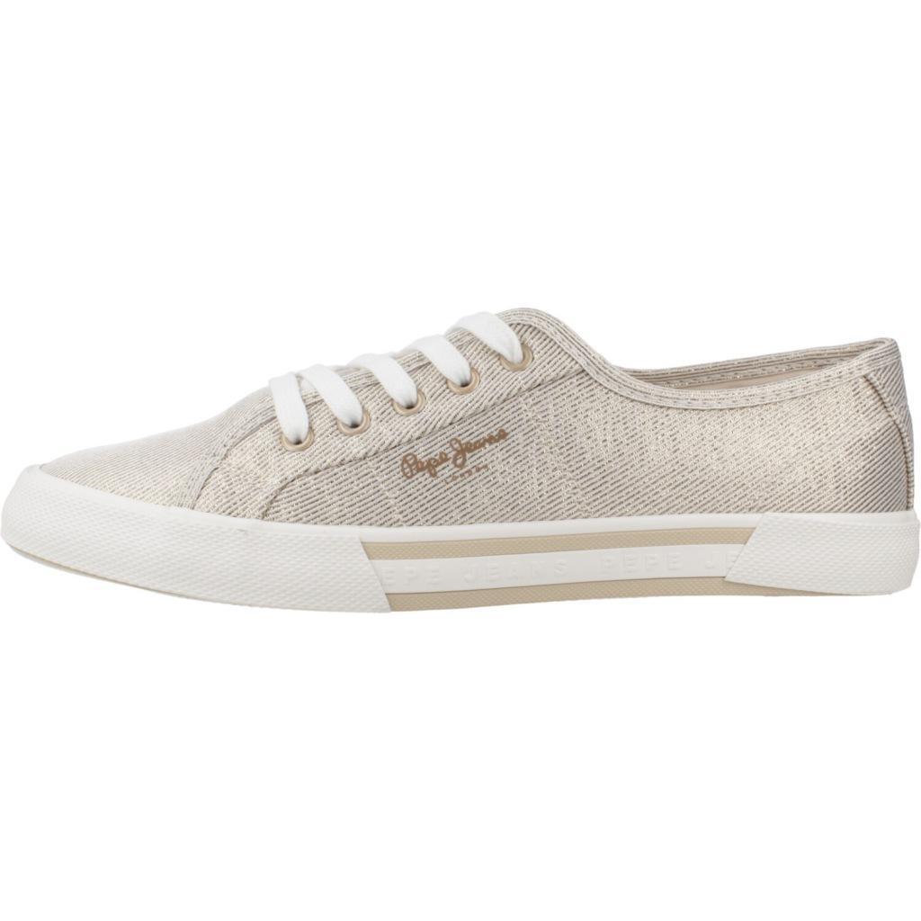 Baskets Pepe Jeans Modèle Brady Party W Couleur D´or 2/7