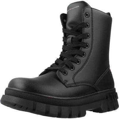 Stiefel Tommy Hilfiger Modell Lace-up Bootie Farbe Schwarz