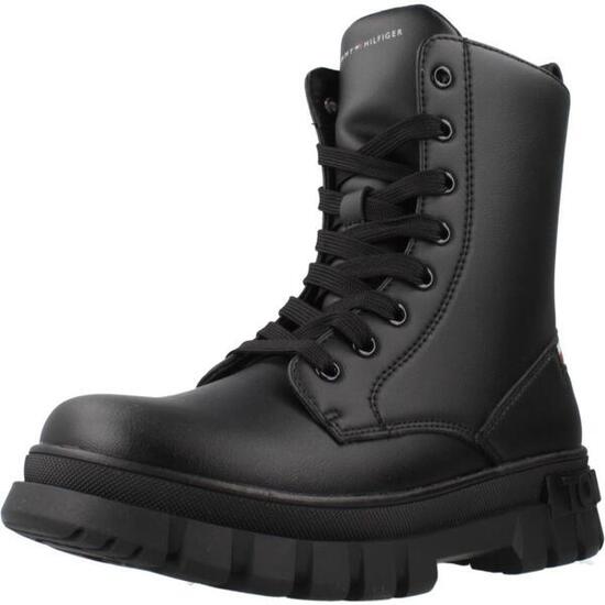 Stiefel Tommy Hilfiger Modell Lace-up Bootie Farbe Schwarz