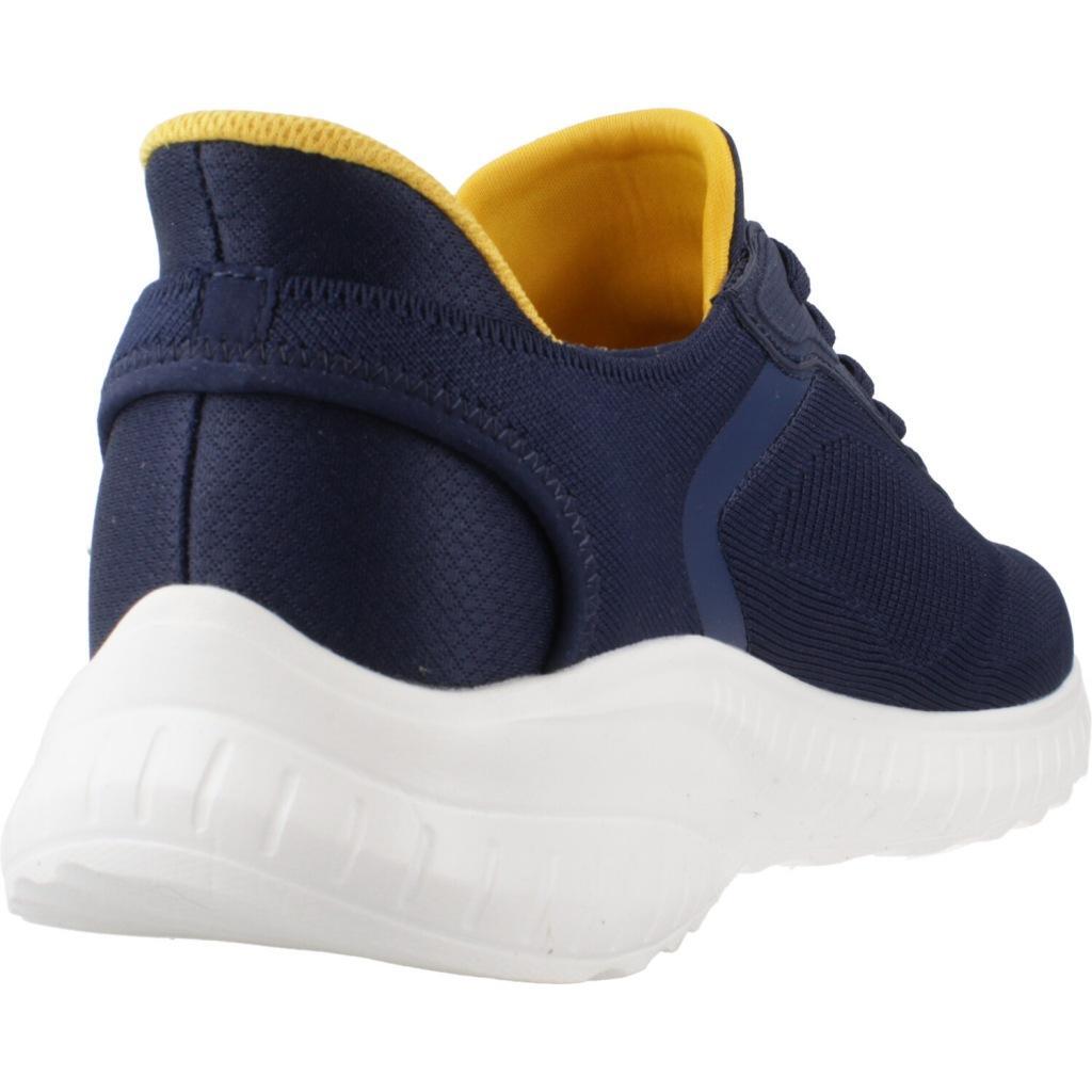 Baskets Skechers Modèle Bob Squad Chaos Solid Step Couleur Bleu 3/5