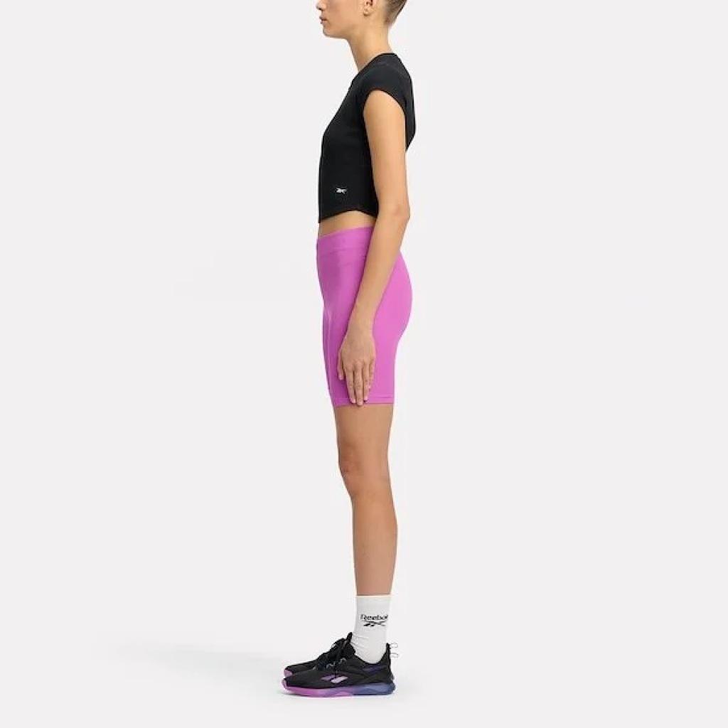 Broek Reebok Model Rib Bike Short Kleur Violet 2/5