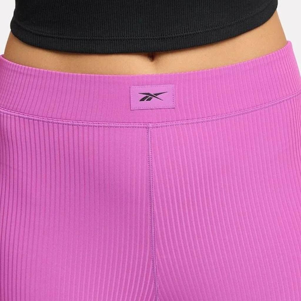 Broek Reebok Model Rib Bike Short Kleur Violet 4/5