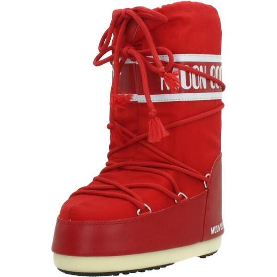 Bottes Moon Boot Modèle Mb Icon Nylon Couleur Rouge