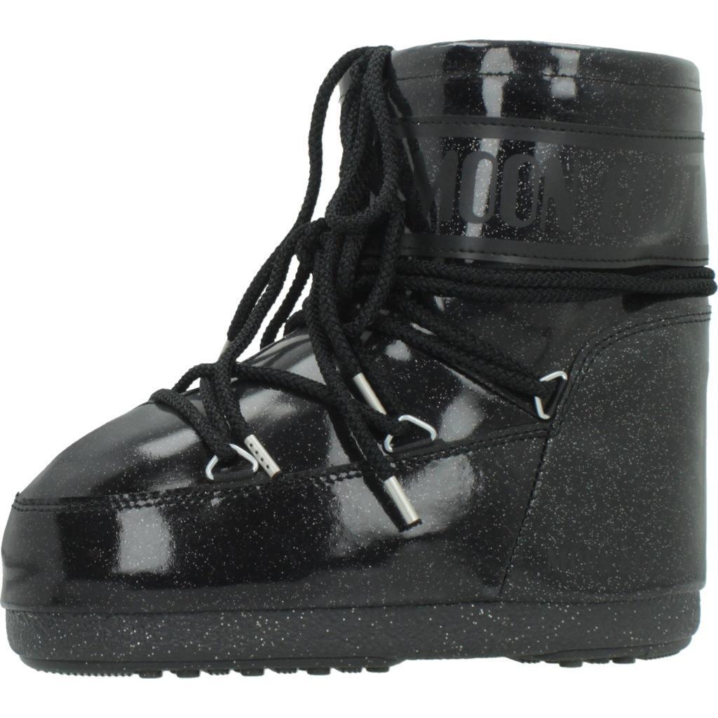 Bottes Moon Boot Modèle Mb Icon Low Glit Couleur Noir 2/5