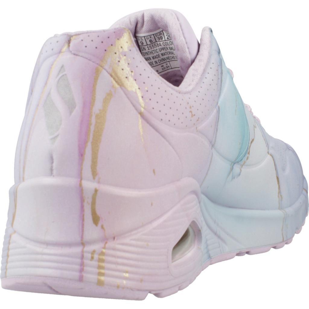 Baskets Skechers Modèle Uno Couleur Rose 3/6
