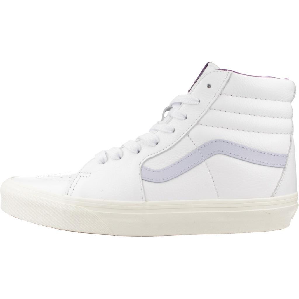 Sneakers Vans Model Sk8-hi Premium Leather Kleur Wit 2/5