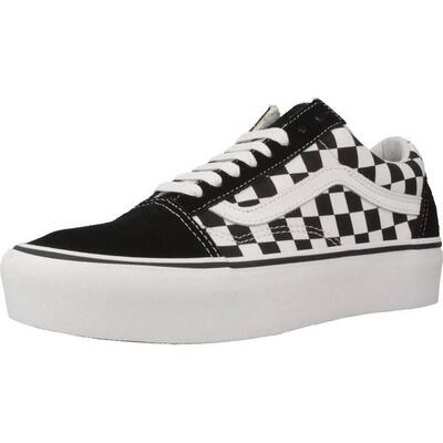 Sneakers vans model old skool platform kleur zwart